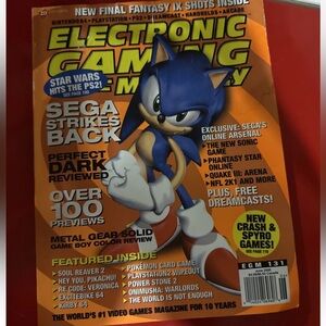Electronic Gaming Monthly - Issue 131 - June 2000 [VINTAGE] feat sonic hedgehog